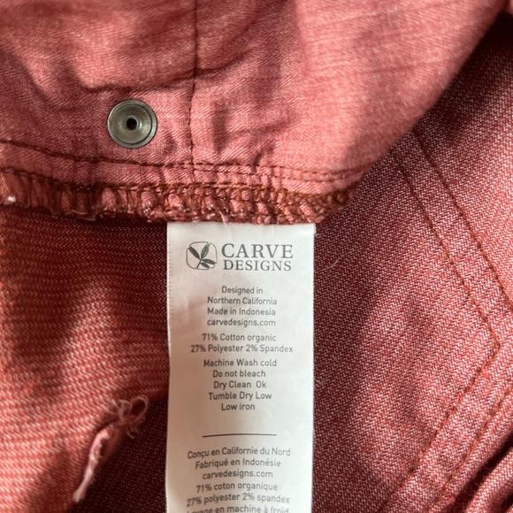 Carve Designs Maroon Oahu 4-Inch Inseam Corduroy Women's Shorts, Size 6 - Picture 6 of 7